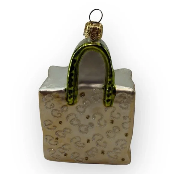 Nordstrom at Home Glass Purse Handbag Christmas Ornament Made in Poland - Picture 2 of 15